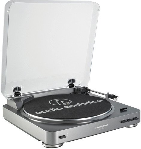 Audio Technica AT-LP60 Fully Automatic Stereo Turntable System, Silver