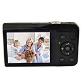 KINGEAR V100 2.7 Inch TFT Color LCD Screen 16MP 720P HD Anti-shake Smile Capture Digital Video Camera with 8X Optical Zoom 4X Digital Zoom-Black